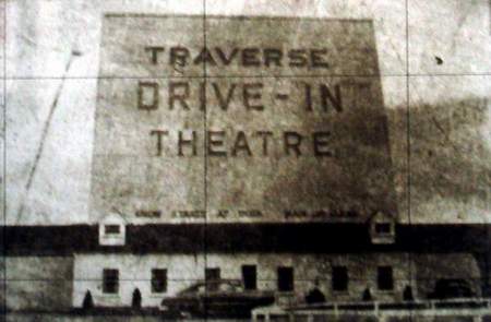 Traverse Drive-In Theatre - Traverse Drive-In Original 1950 Screen Tower (newer photo)